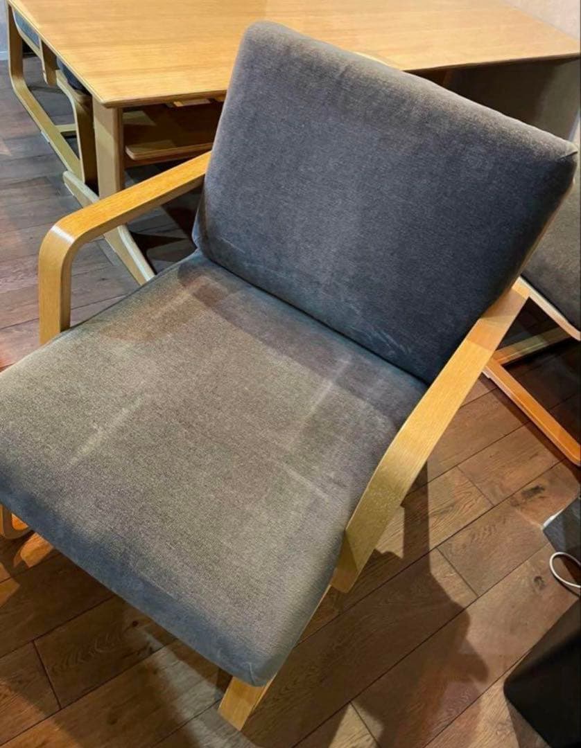 無印 ダイニングテーブルセット テーブル 椅子4脚 チェアカバー付き テーブル