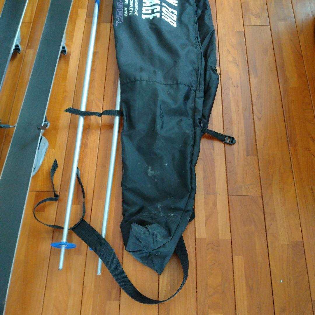 KAZAMA スキーセット 160cm 青/白