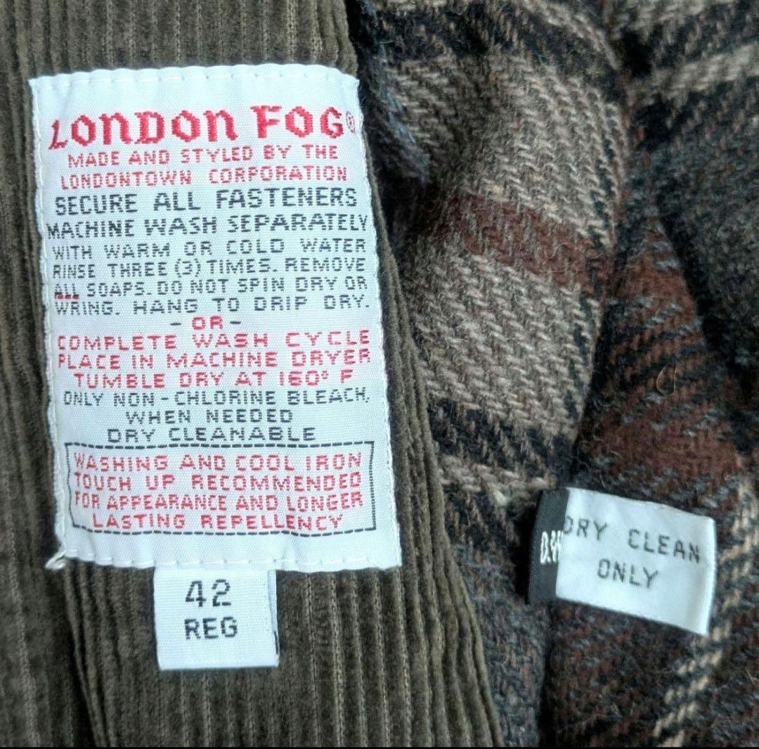 状態◎80s London fog スイングトップ L 襟コーデュロイ 短丈