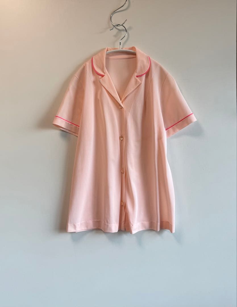 3点おまとめ　80s シアーシャツ ベビーピンク jantiques