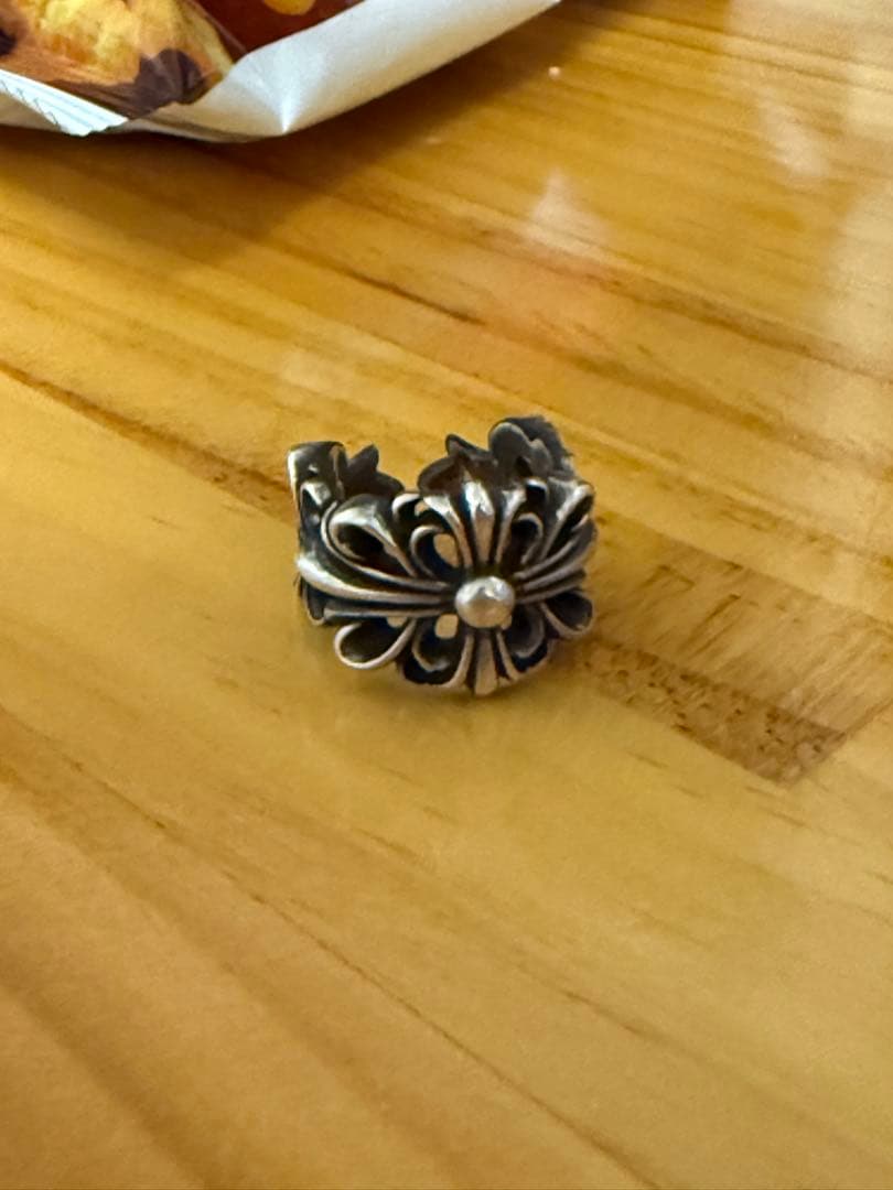 ダブルフローラルクロスリング　16号