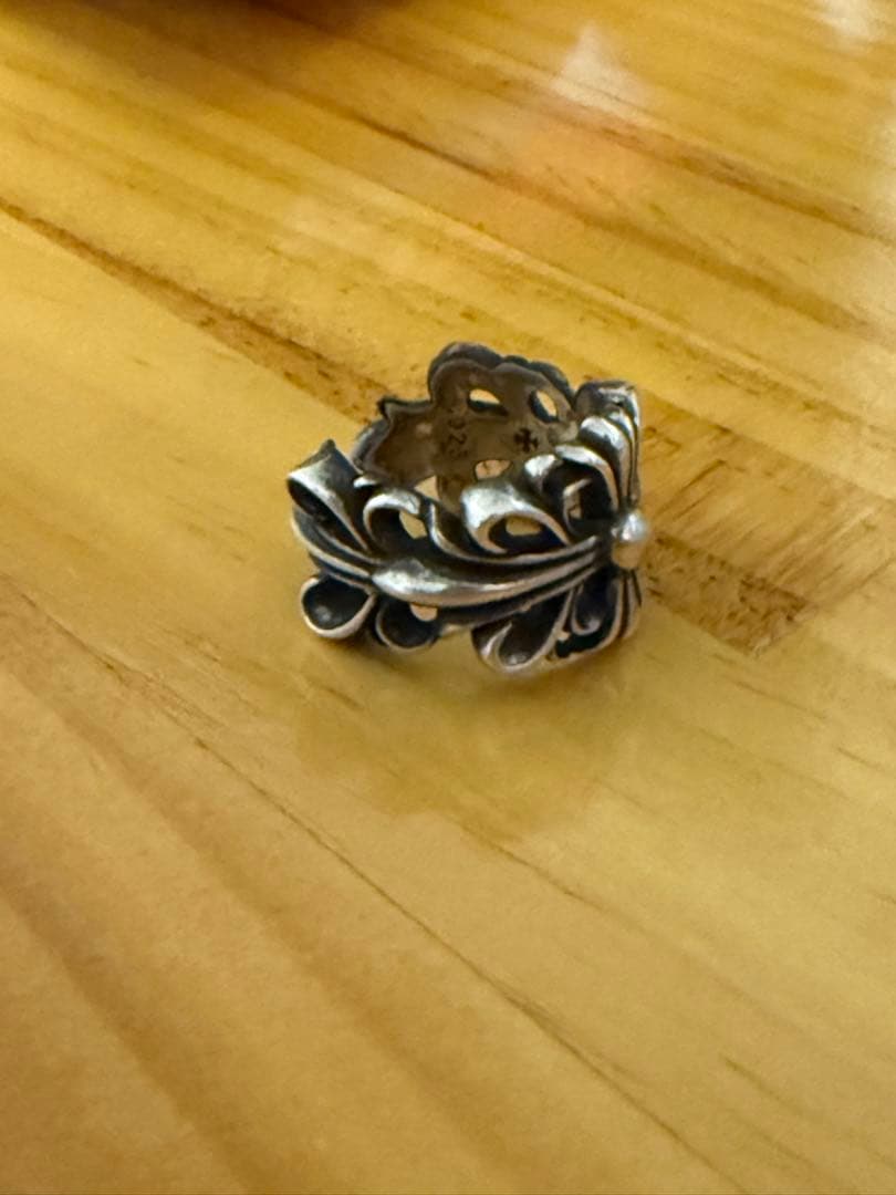 ダブルフローラルクロスリング　16号