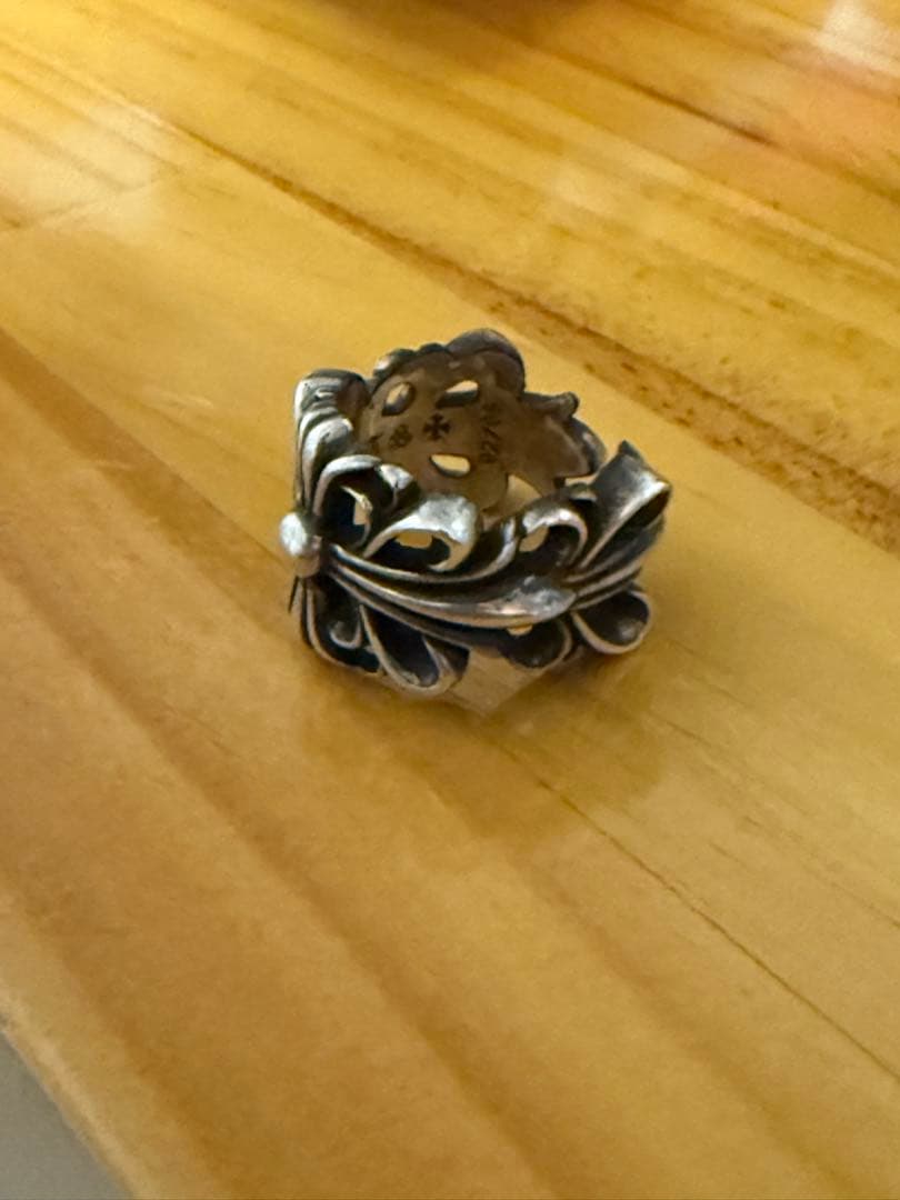 ダブルフローラルクロスリング　16号