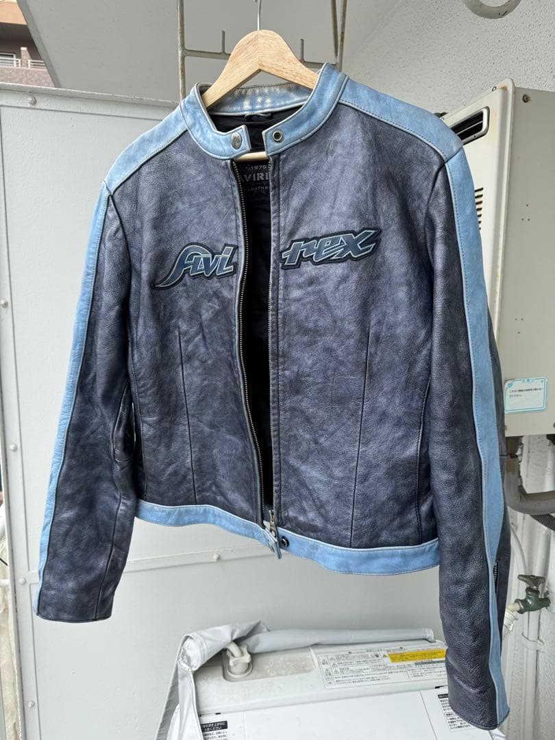 最終値下げ!激レア！特別な質感 AVIREX レザージャケットシングルライダース