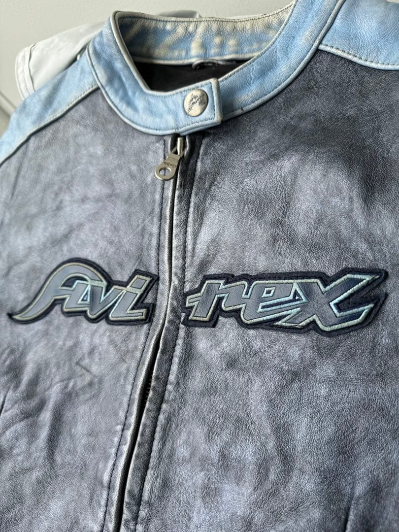 最終値下げ!激レア！特別な質感 AVIREX レザージャケットシングルライダース
