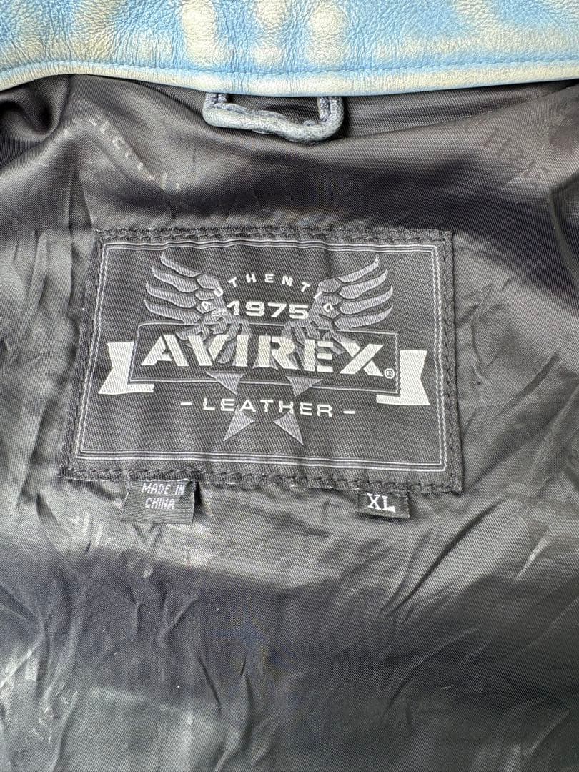 最終値下げ!激レア！特別な質感 AVIREX レザージャケットシングルライダース