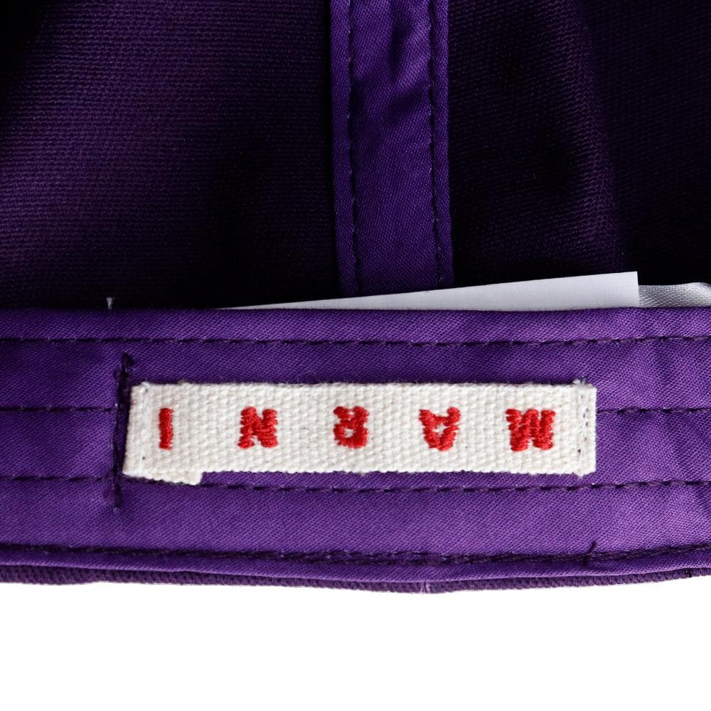 マルニ ベースボールキャップ パープル マルニキッズ 大人も着用可能 コットン