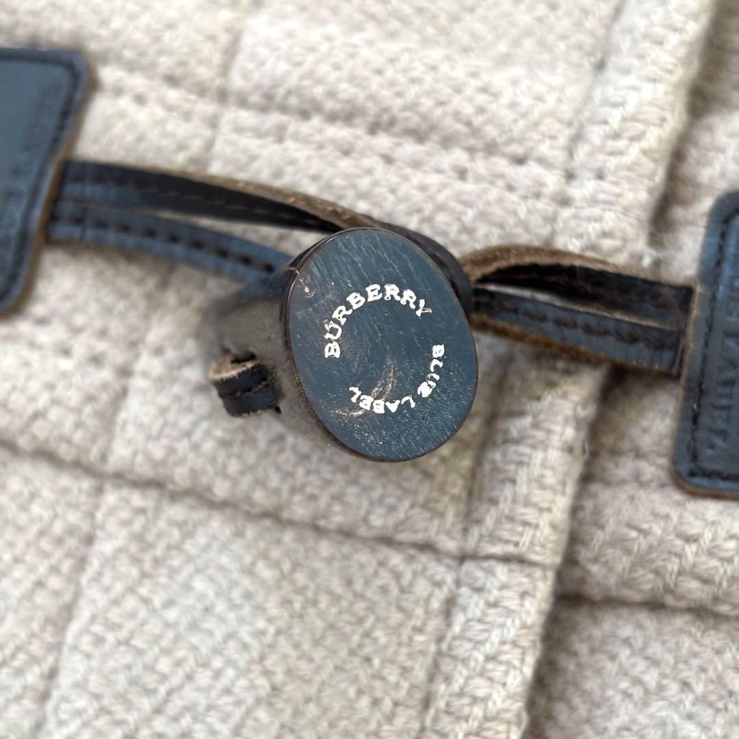 美品✨バーバリーブルーレーベル ダッフルコート ノバチェック ウール ベージュ