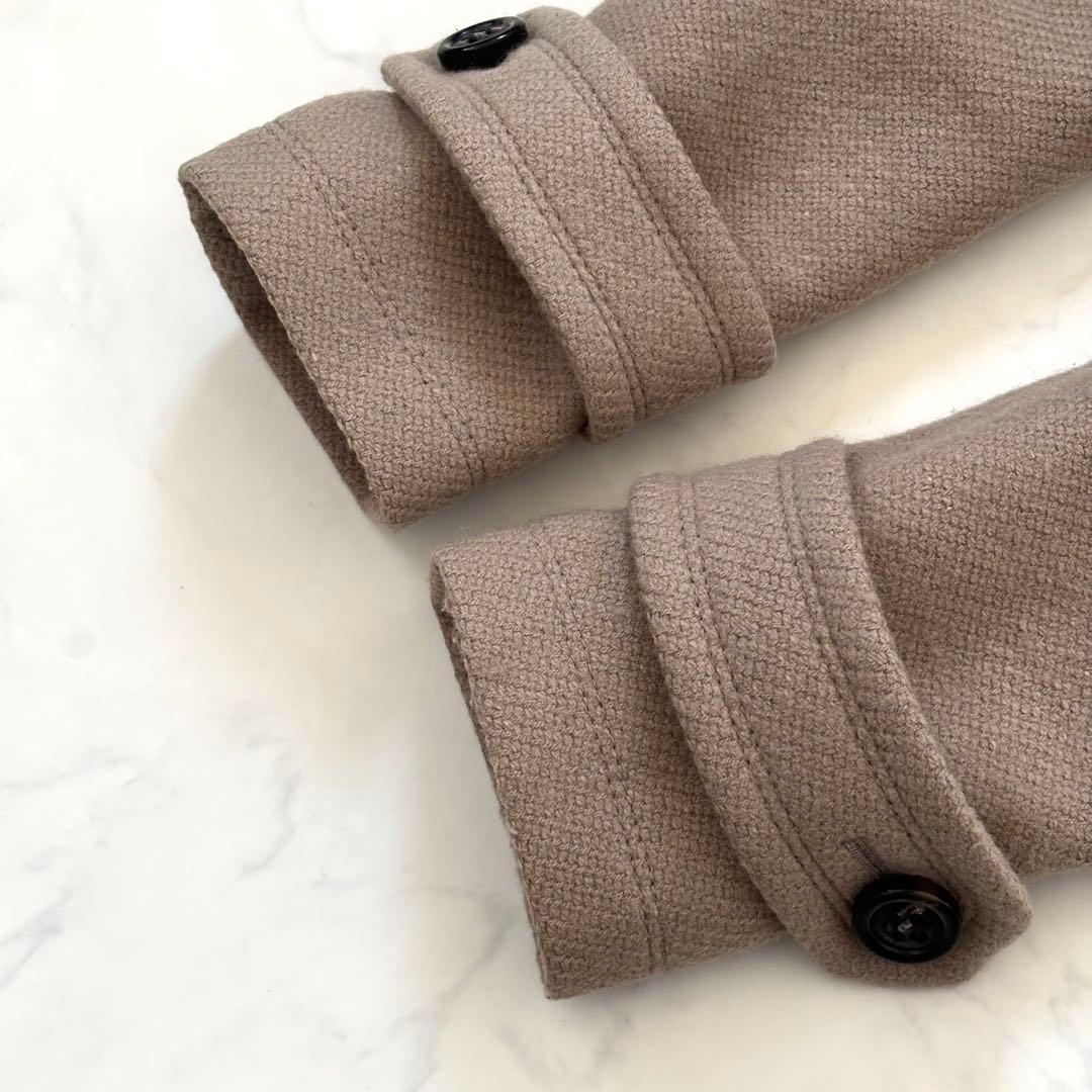 美品✨バーバリーブルーレーベル ダッフルコート ノバチェック ウール ベージュ