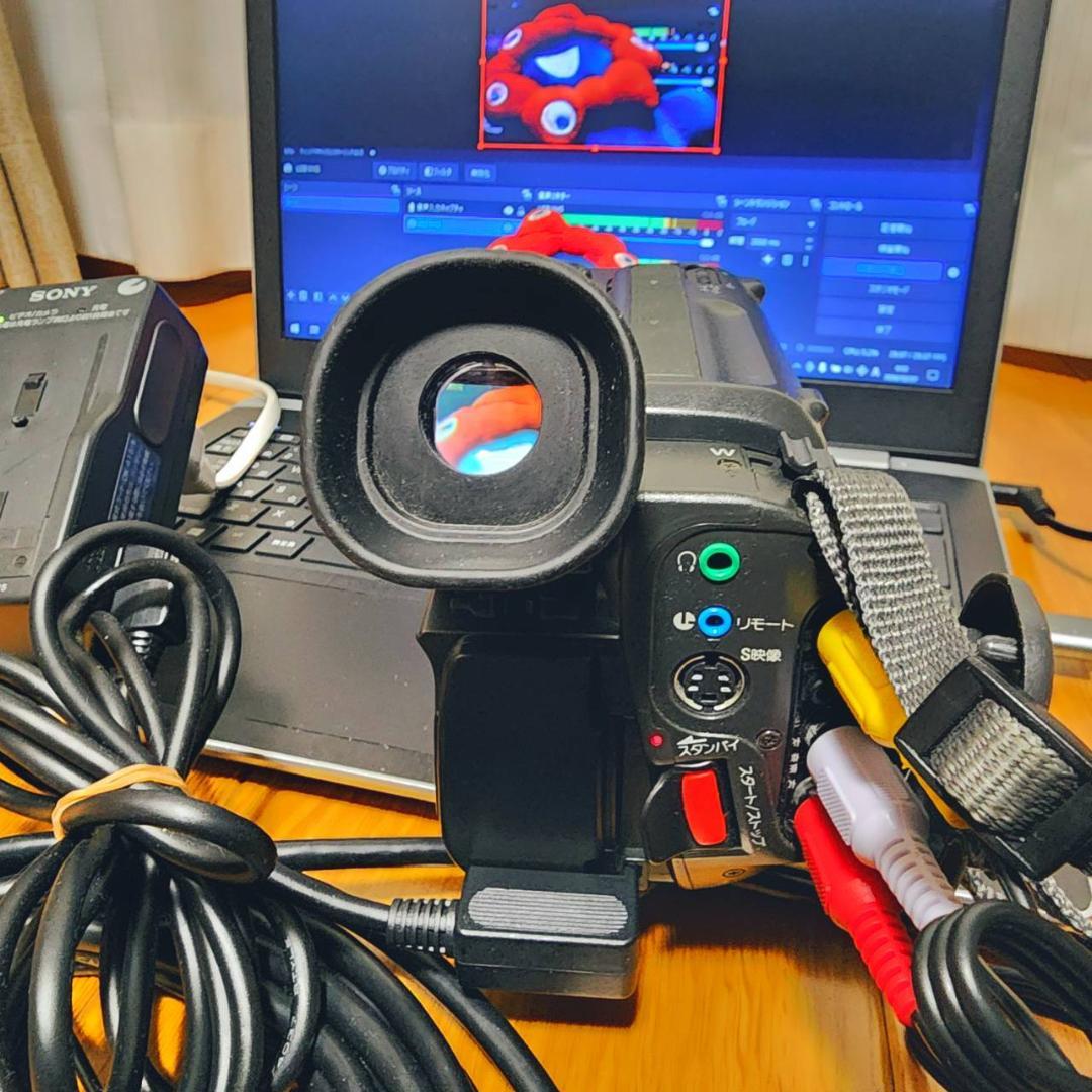 【動作確認済】 SONY Hi8 高画質 ビデオカメラ CCD-TR3 セット