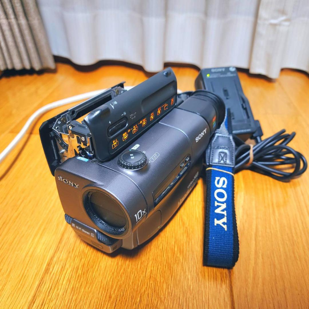 【動作確認済】 SONY Hi8 高画質 ビデオカメラ CCD-TR3 セット