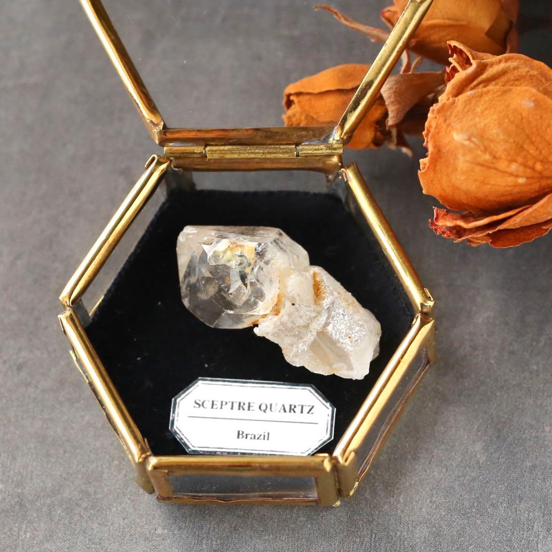 セプタークォーツ 松茸水晶 キノコ水晶 鉱物標本 原石 インテリア 王笏水晶