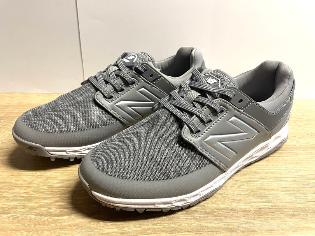 未使用 23cm D ニューバランス ゴルフシューズ WG4100GR グレー
