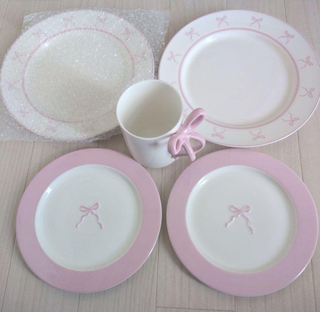 リボン 食器5点セット