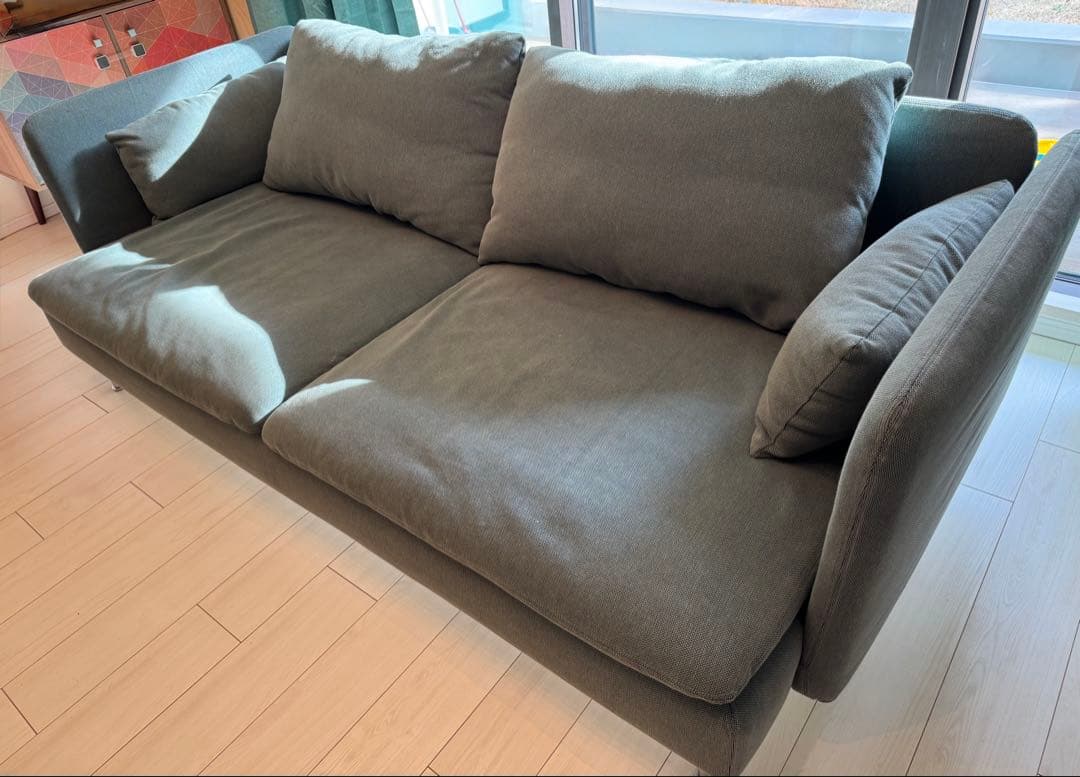 IKEA SÖDERHAMN 3人掛けソファ ケーリング グレーターコイズ