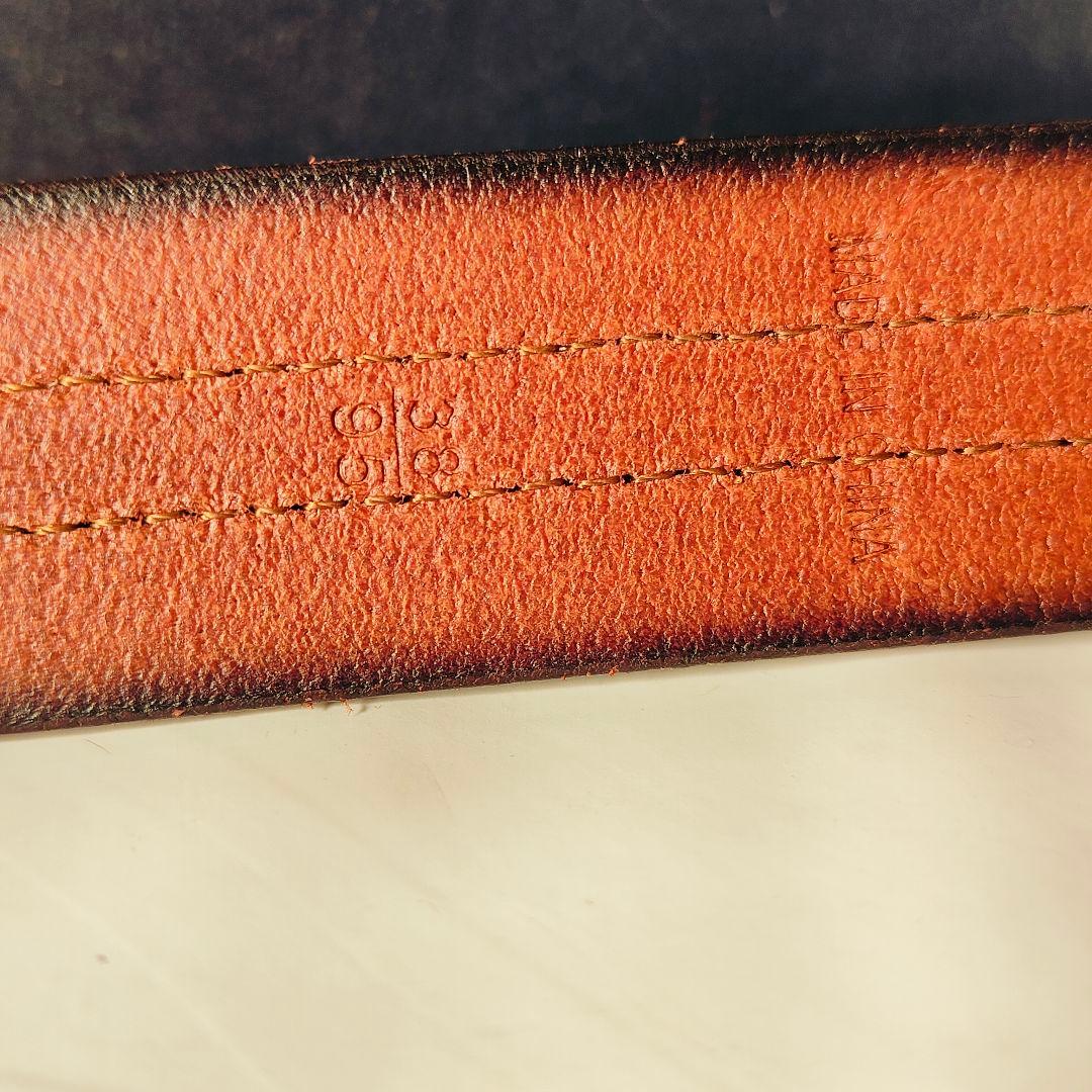 【新品極美品】PRL ラルフローレン ダブルステッチ 高級キャメルドレスベルト