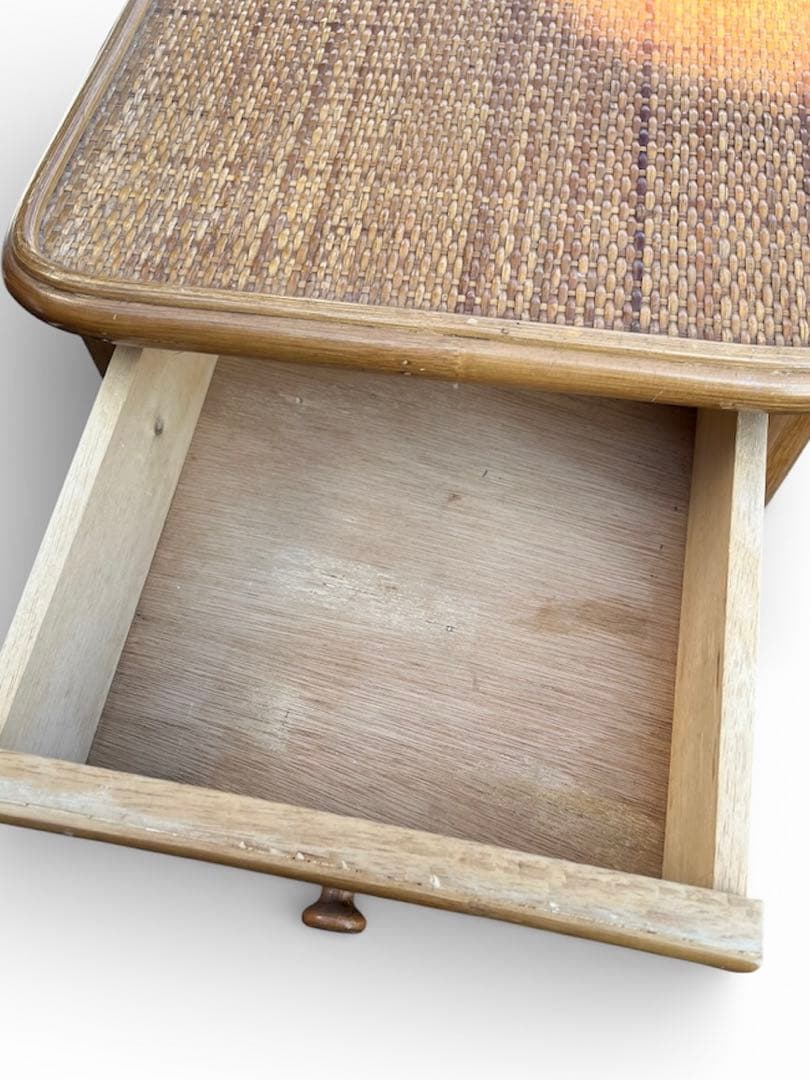 ビンテージ ラタン 7段チェスト 引き出し収納 籐家具