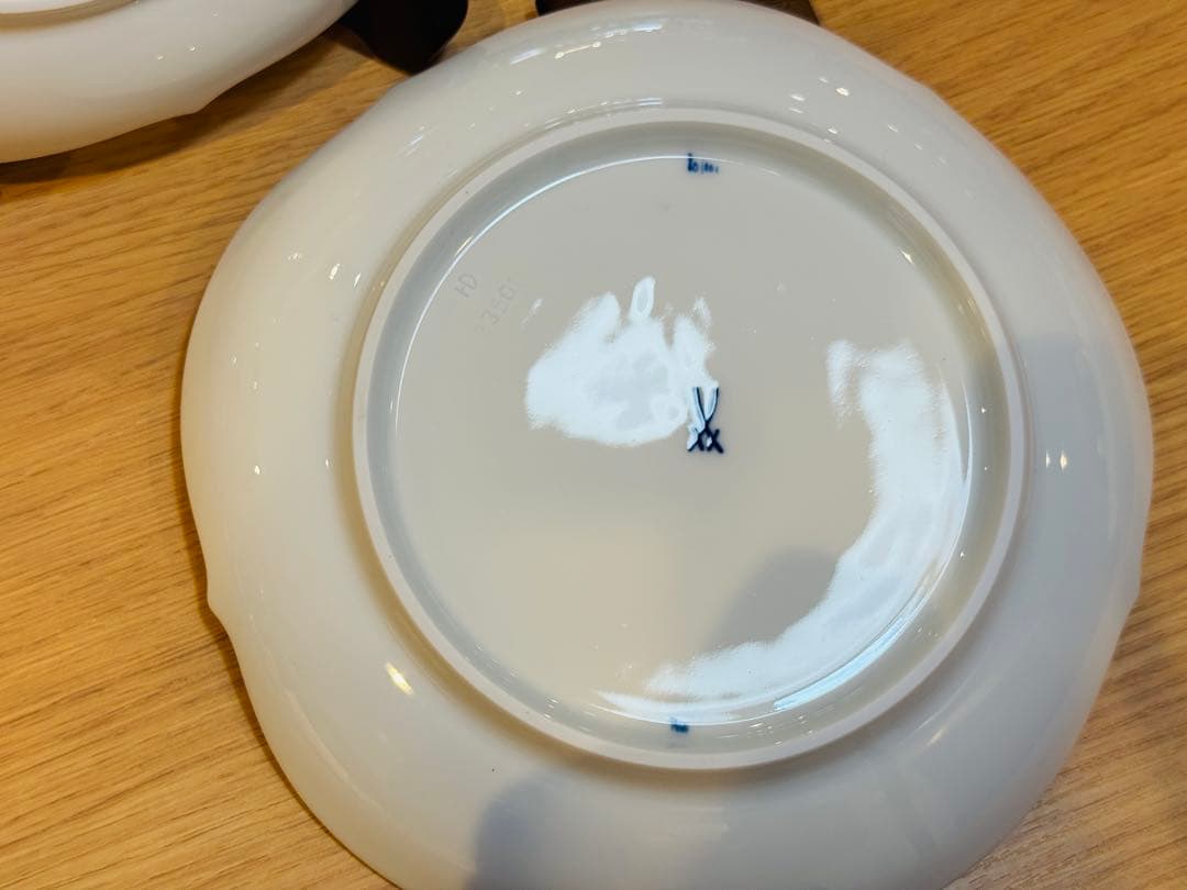 B8045【マイセン】ブルーオニオン スタイル ケーキ皿 2枚