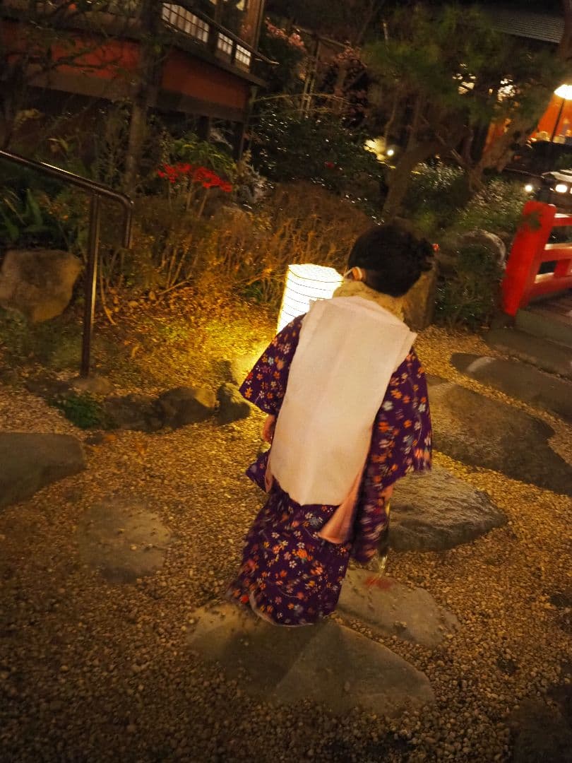 （着画あり）3歳七五三用5点セット 紫色 花柄 着物