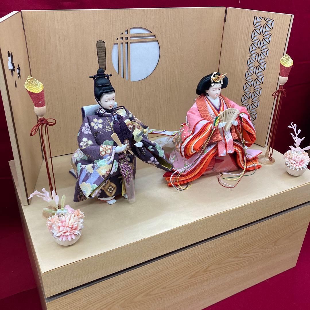 収納　ナチュラル飾り台/立雛飾り