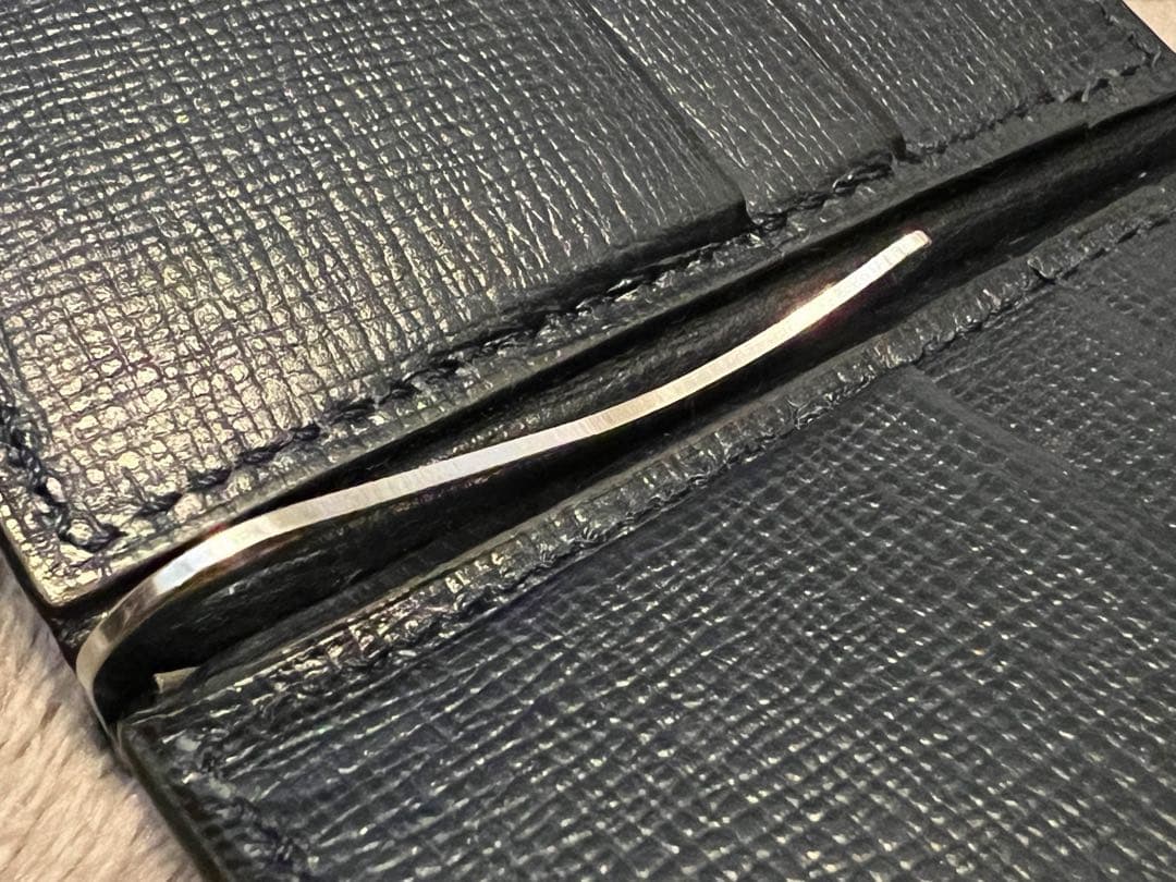 Valextra ネイビー マネークリップ