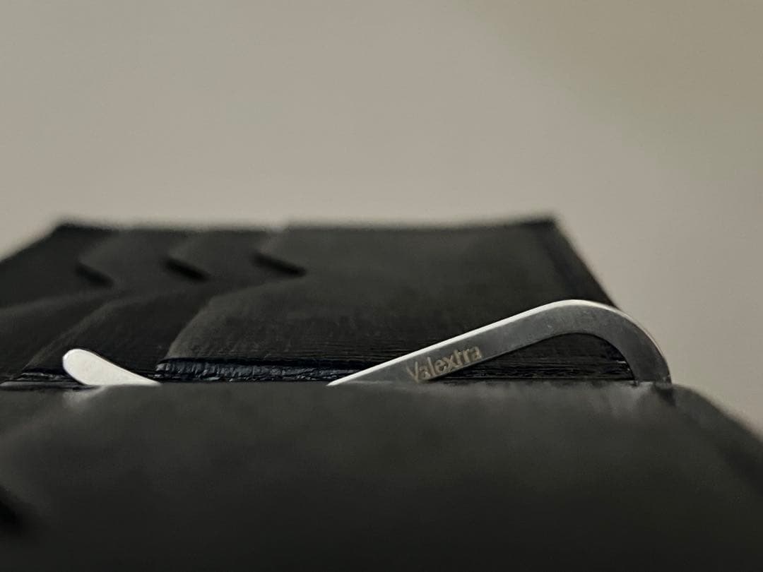 Valextra ネイビー マネークリップ