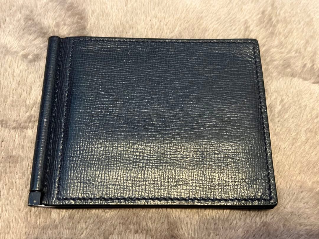 Valextra ネイビー マネークリップ