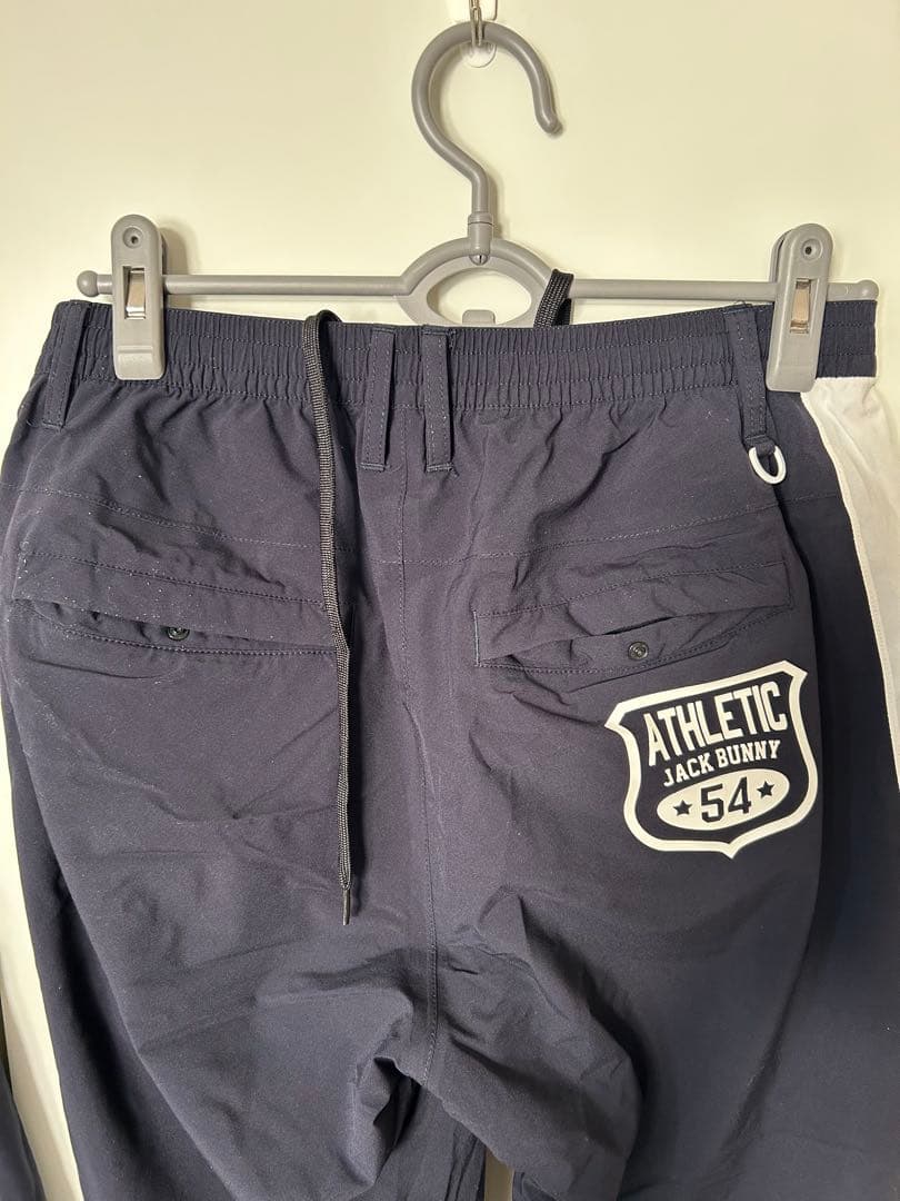 ジャックバニー 2way レインウエア上下セット ネイビー ホワイト4(M)中古