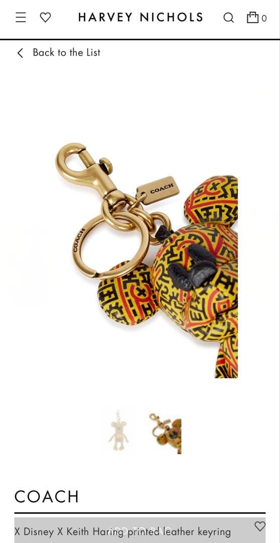 Coach ミッキー　ディズニー　キースヘリング　キーホルダー　チャーム