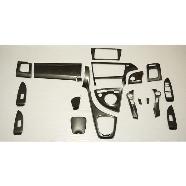 プリウス ZVW 30系 インテリアパネル 19ピース 黒木目 インパネ