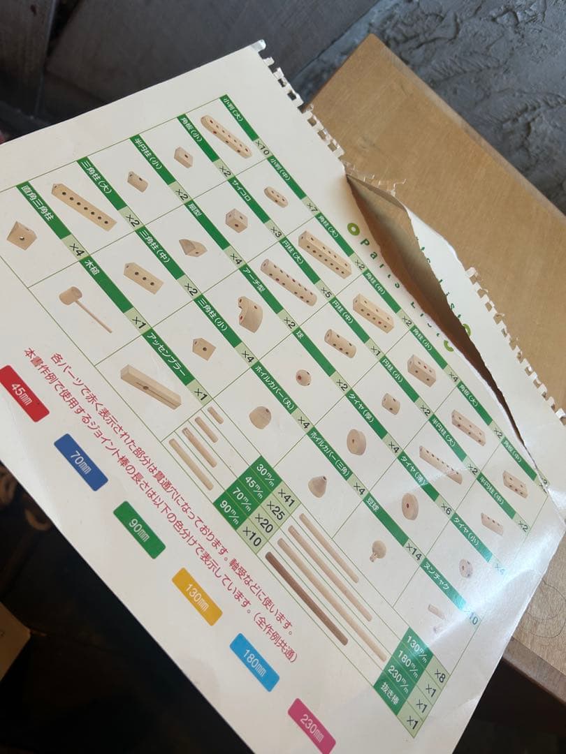 ゲーテの組み木　木製 知育ブロック