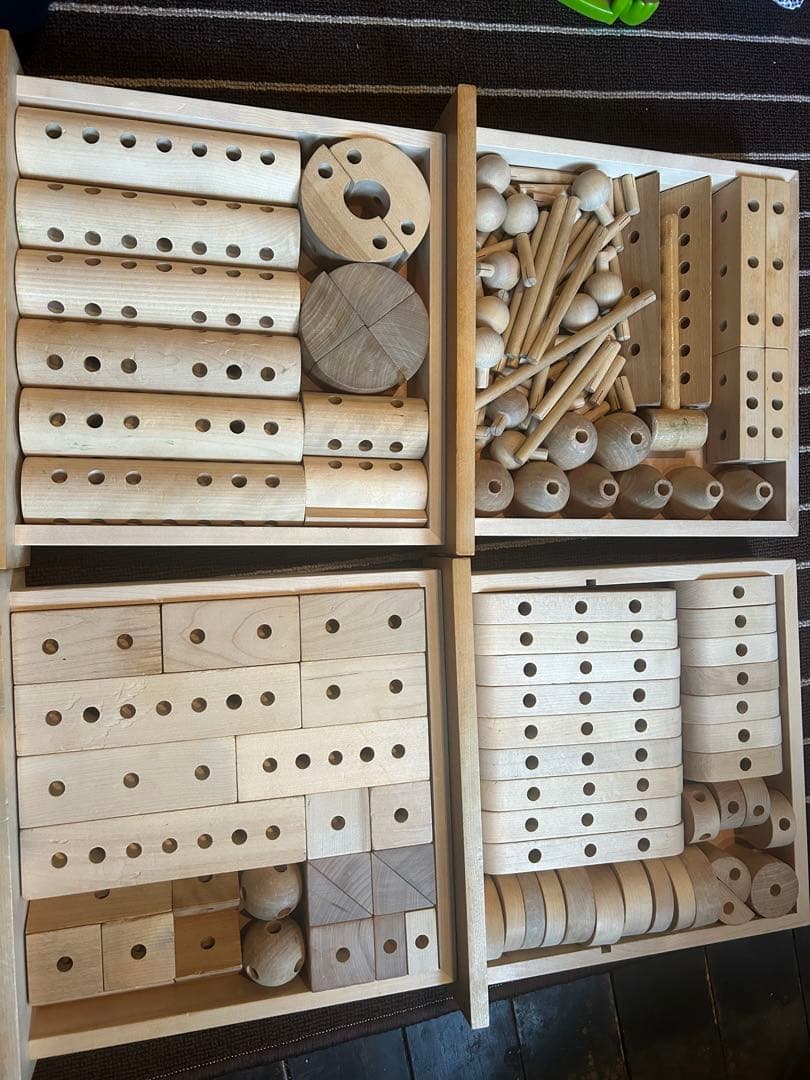 ゲーテの組み木　木製 知育ブロック