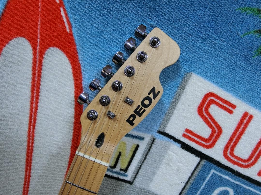 スマートギター☆PEOZ エレキギター オリーブグリーン