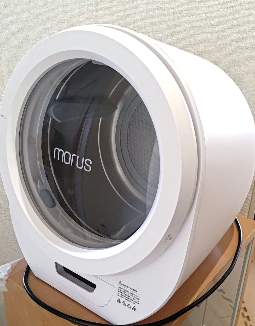 【動作良好】モルスゼロ 小型衣類乾燥機 コンパクト 工事不要 タンブル乾燥機