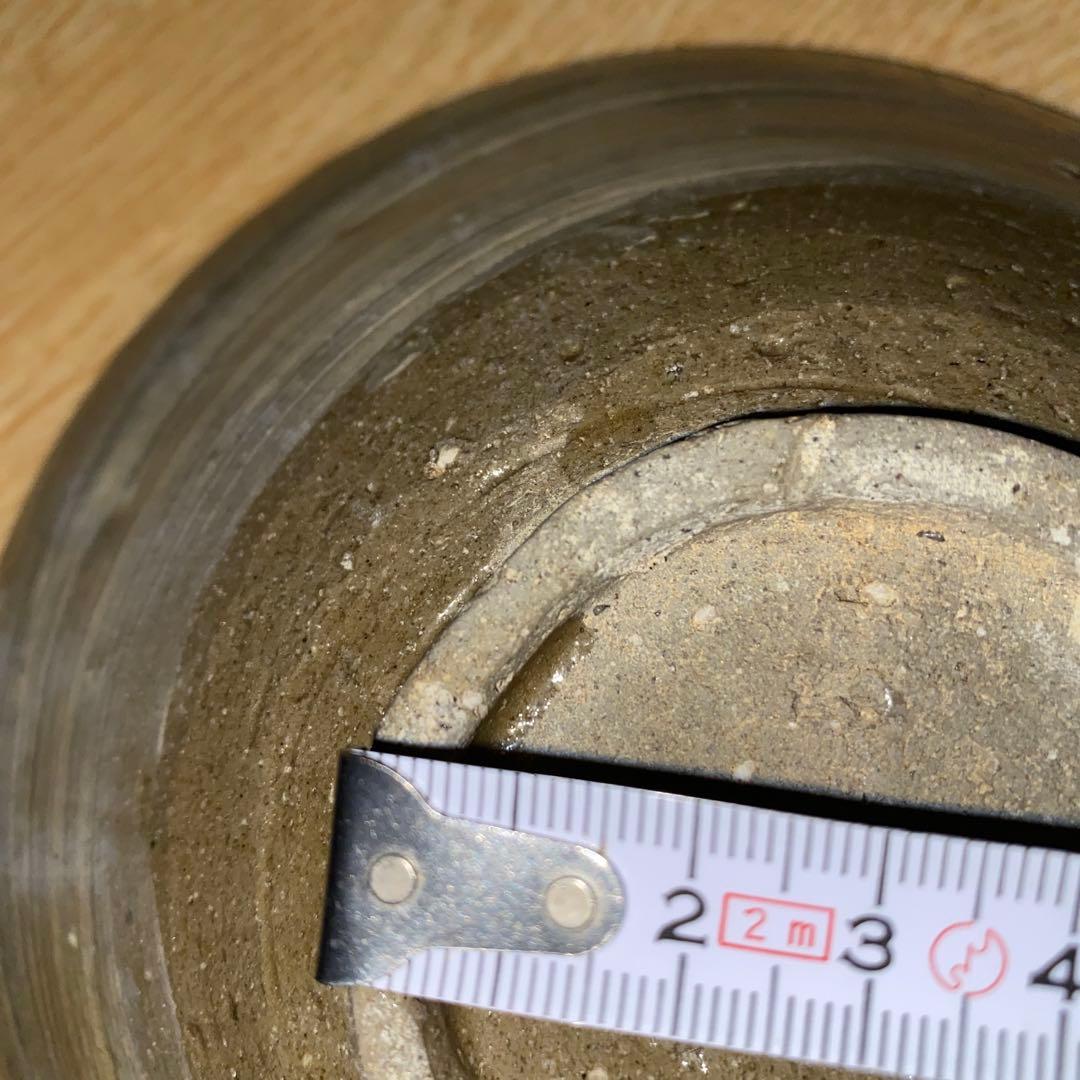 李朝前中期　刷毛目平茶碗