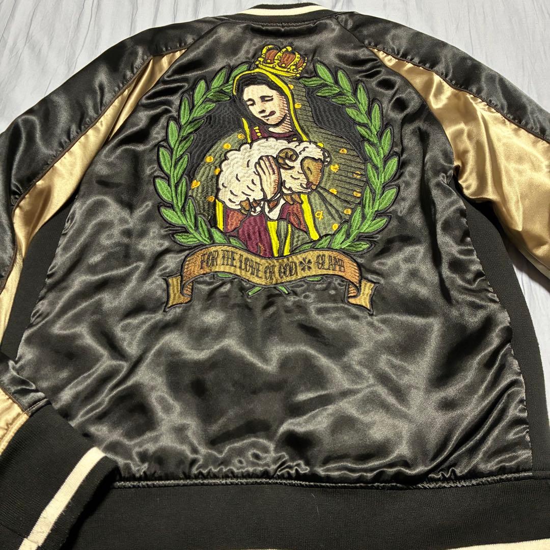 glamb グラム スカジャン 鳩 マリア 羊 サイズ3ブラック　スタジャン