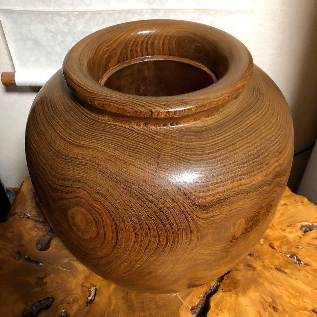 ＊コメント欄よりお値下げ＊ 天然木一点物【花器／壺】槐 ¥60,000