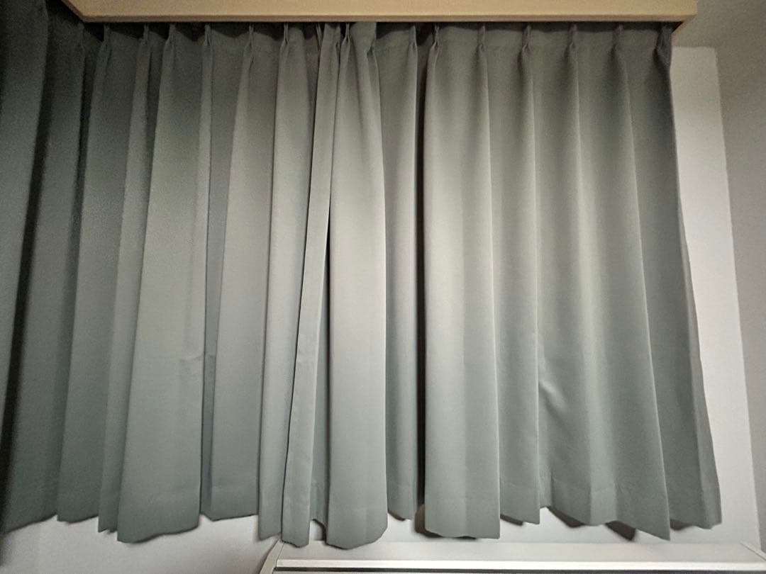 遮光 1級 134×155２枚　スチールグレー