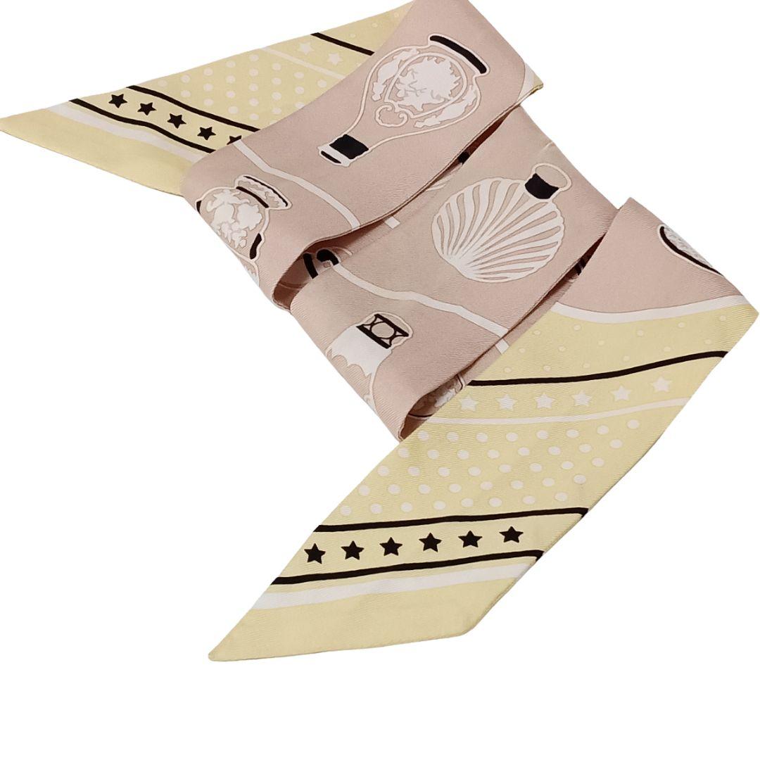 エルメス ツイリー 香水瓶 LES FLACONS BANDANA ベージュ