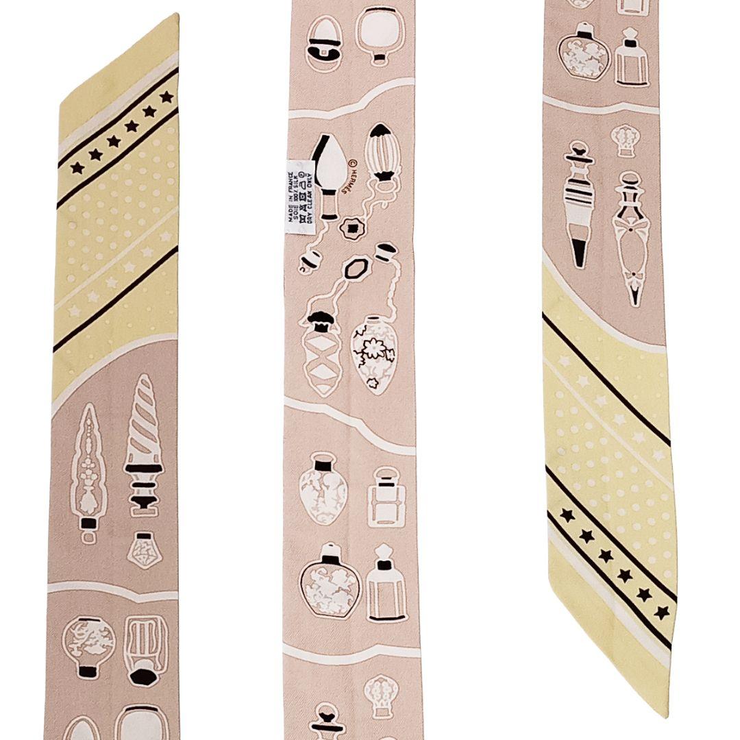 エルメス ツイリー 香水瓶 LES FLACONS BANDANA ベージュ