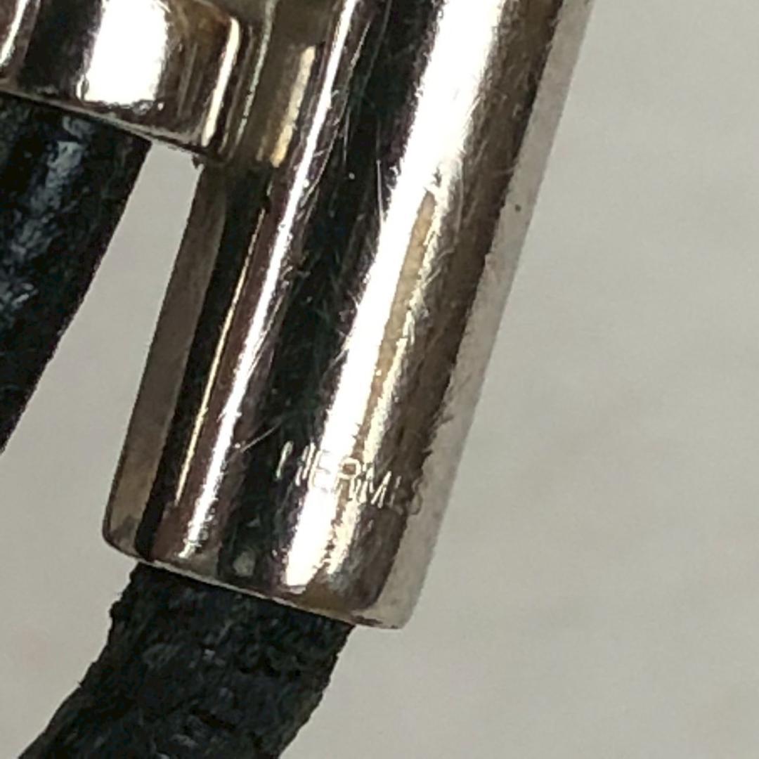HERMES エルメス マグネット式 レザー風コード ブレスレット アクセサリー