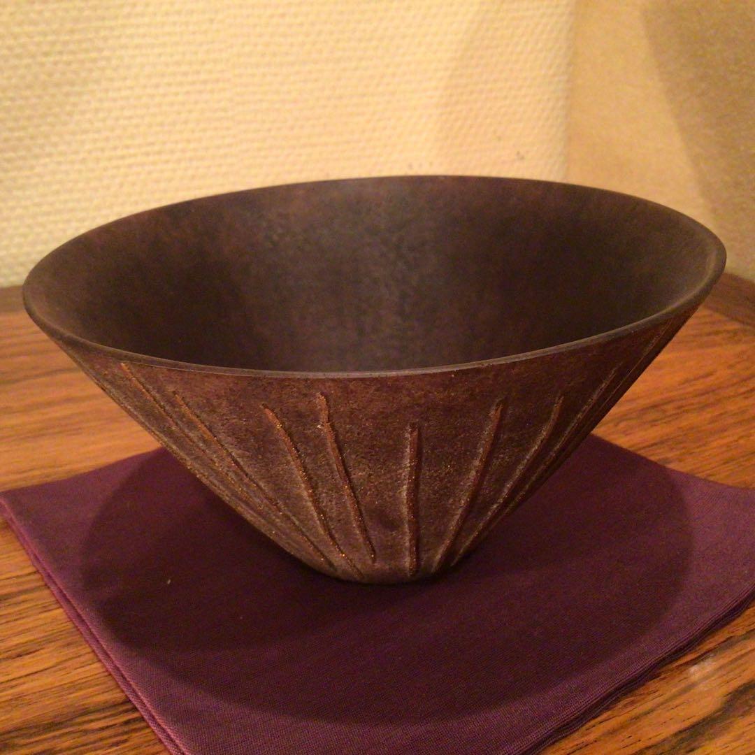 大室桃生さん　パート・ド・ヴェール　ガラスボウル　最高傑作