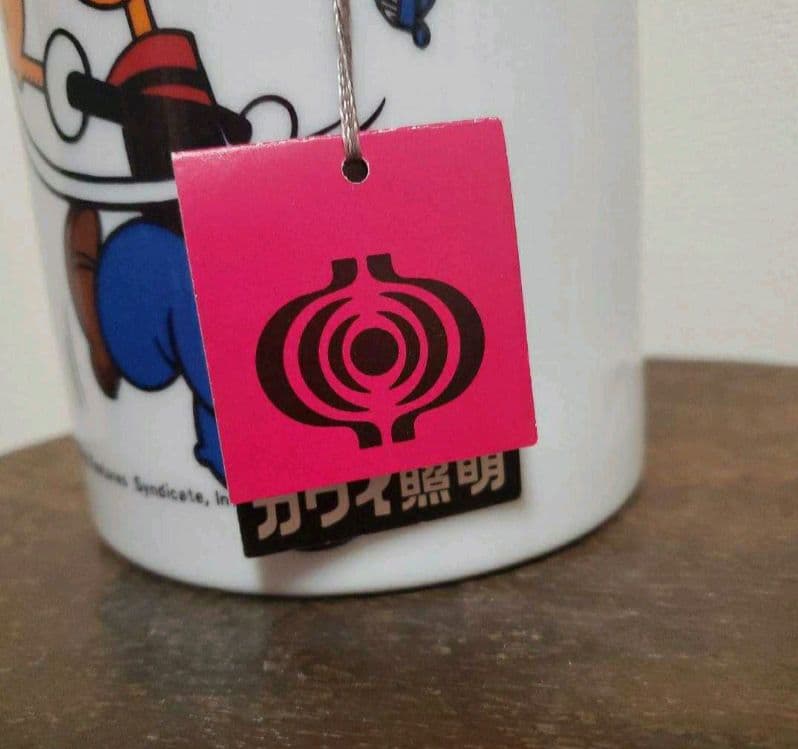 ヴィンテージ 希少 ポパイ POPEYE スタンドライト 当時物　陶器　電気
