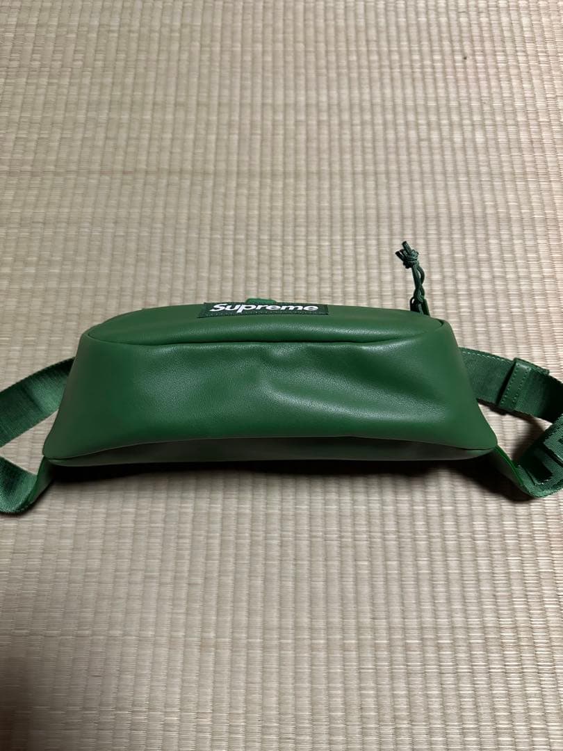 Supreme 24AW Leather Waist Bag グリーン