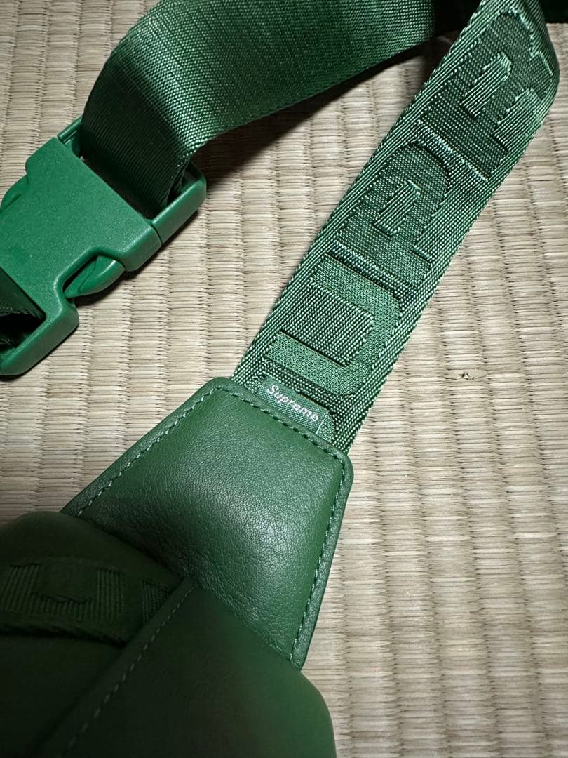 Supreme 24AW Leather Waist Bag グリーン