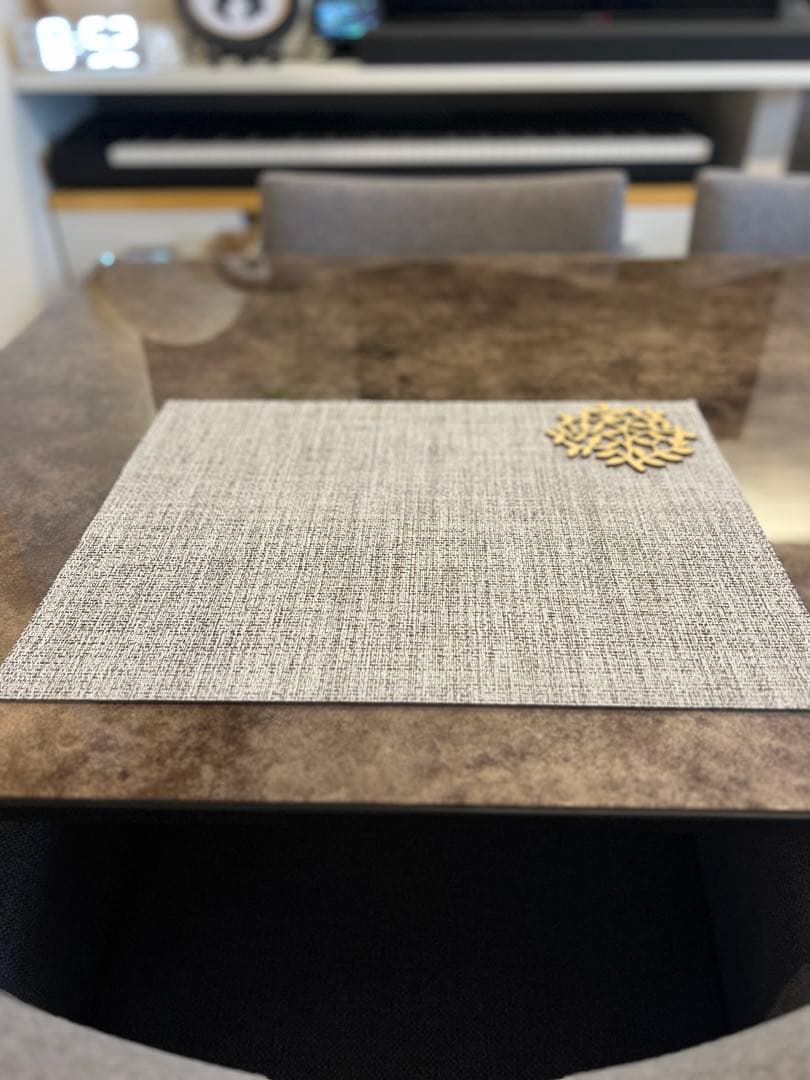 【最終値下げ】IDC大塚 ダイニングテーブル GT アイアン脚 ガラス天板