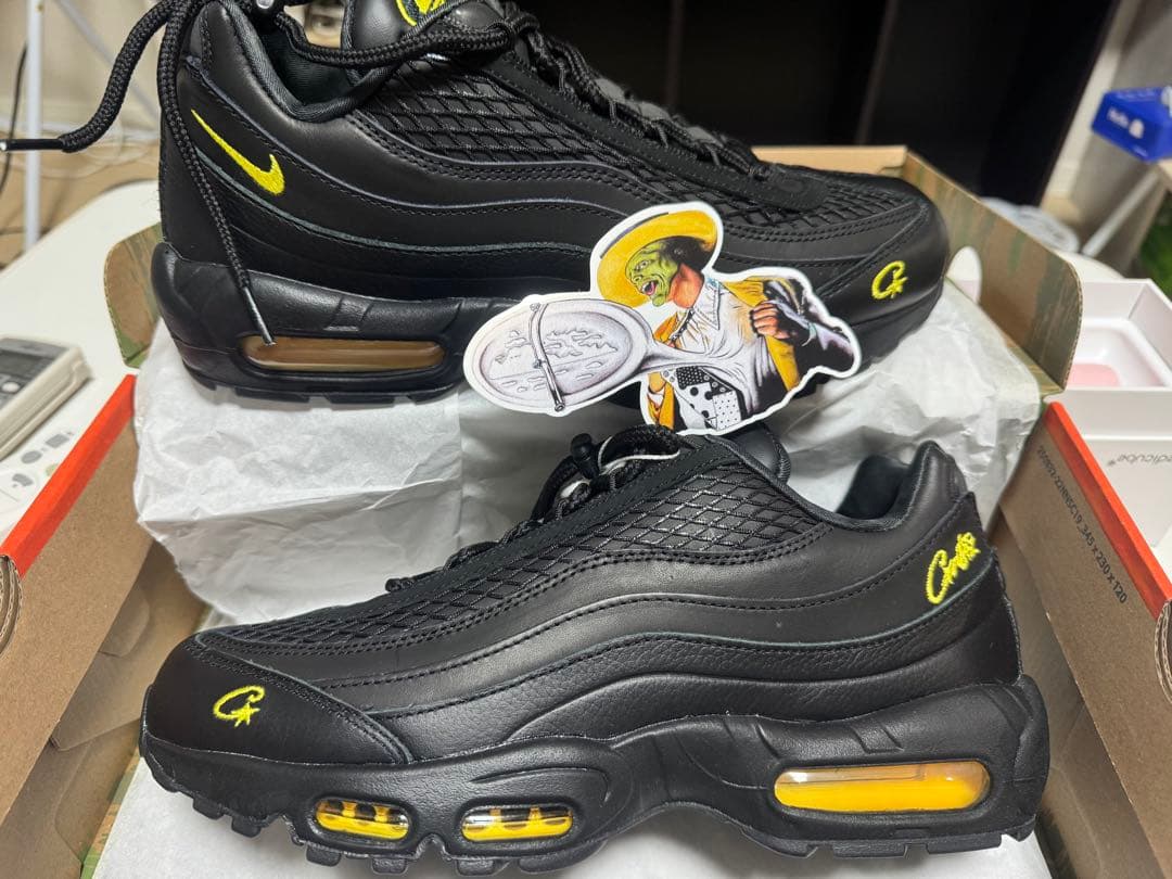 Corteiz Nike Air Max 95 ブラック/イエロー
