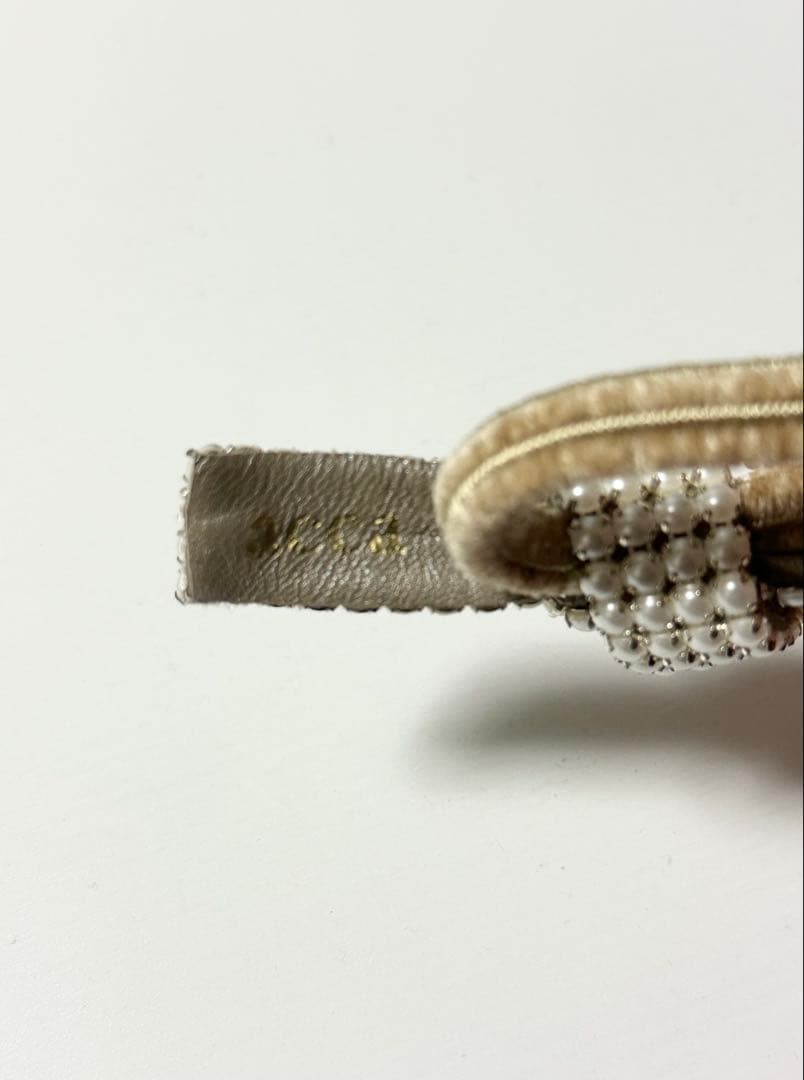 【激レア】acca リボンゴム パール　ホワイト