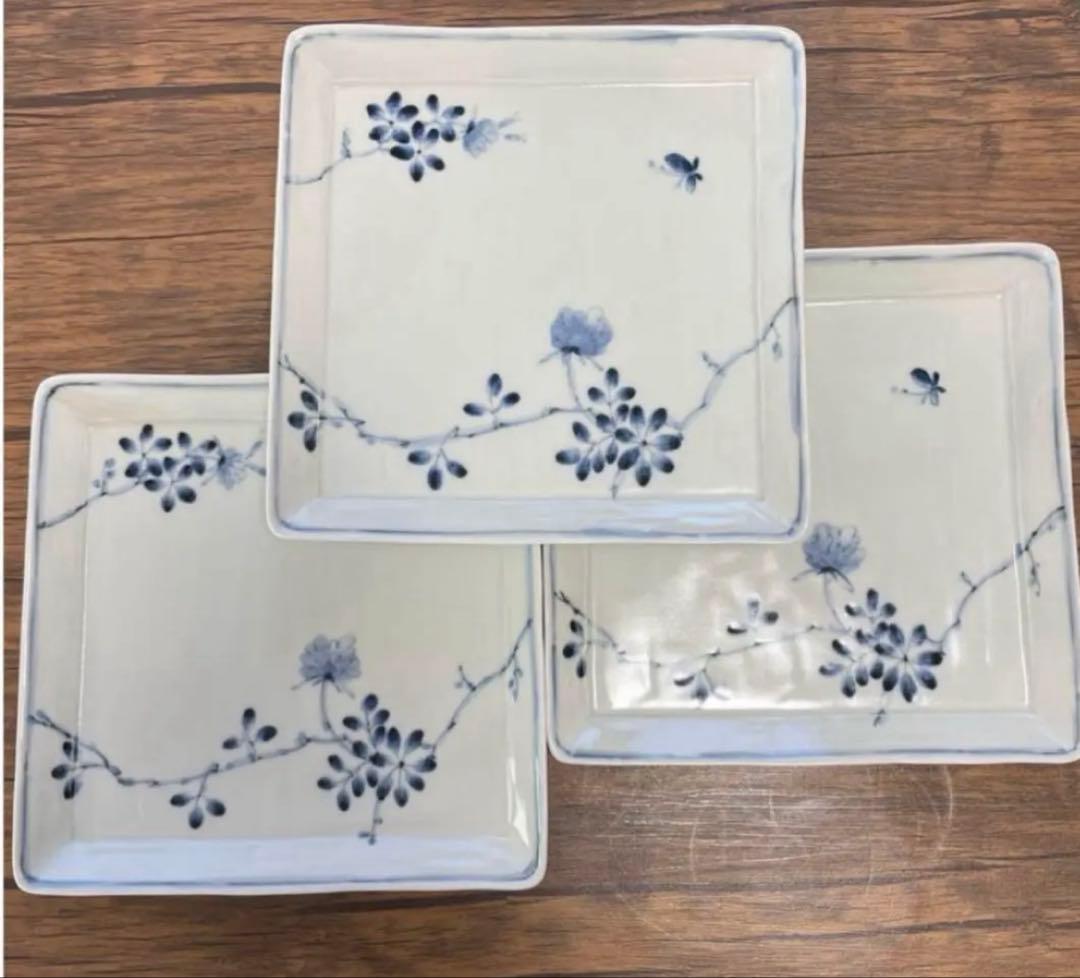 角皿　大皿　波佐見焼　3客セット