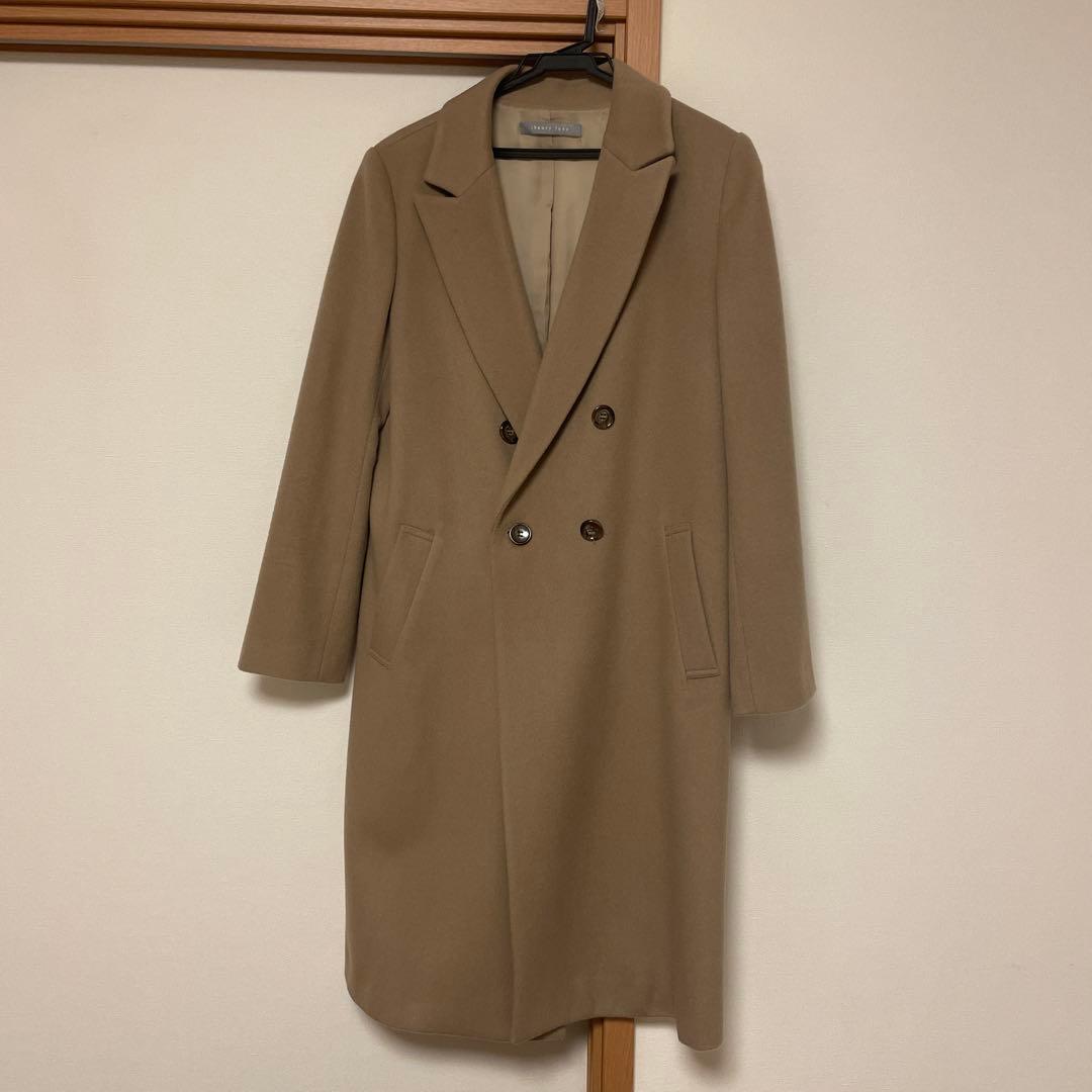 theory luxe ベージュ チェスターコート 040